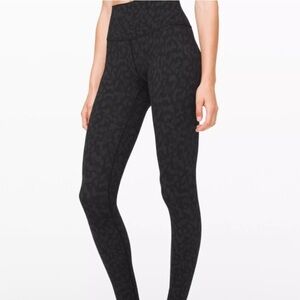 Lululemon Athletica Black Patterned Leggings